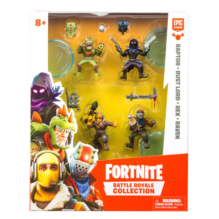 6 Figures Fortnite Battle Royal Collection Mega Fort 2 Exclusive + Squad Pack