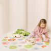 Catch All Splat Mat For Mealtime & Playtime Mess, Flower Power