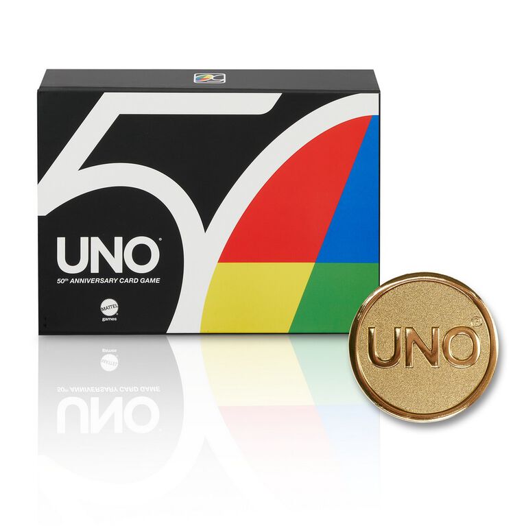 UNO - Jeu de cartes assorties Premium 50th Anniversary Edition