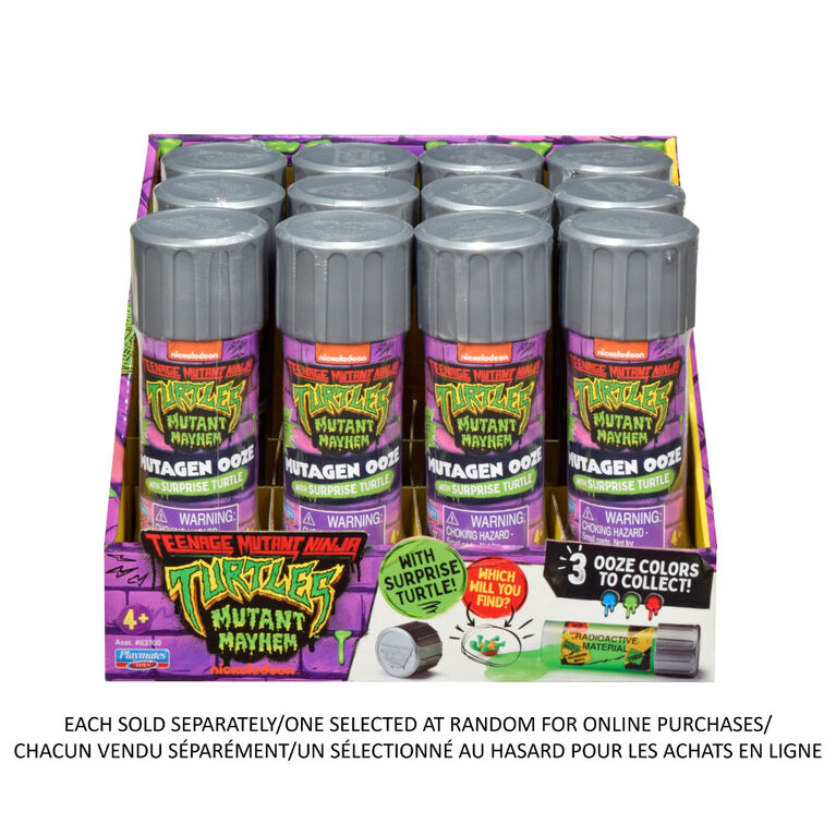 Teenage Mutant Ninja Turtles: Mutant Mayhem Mutagen Ooze Canisters with Surprise Turtle