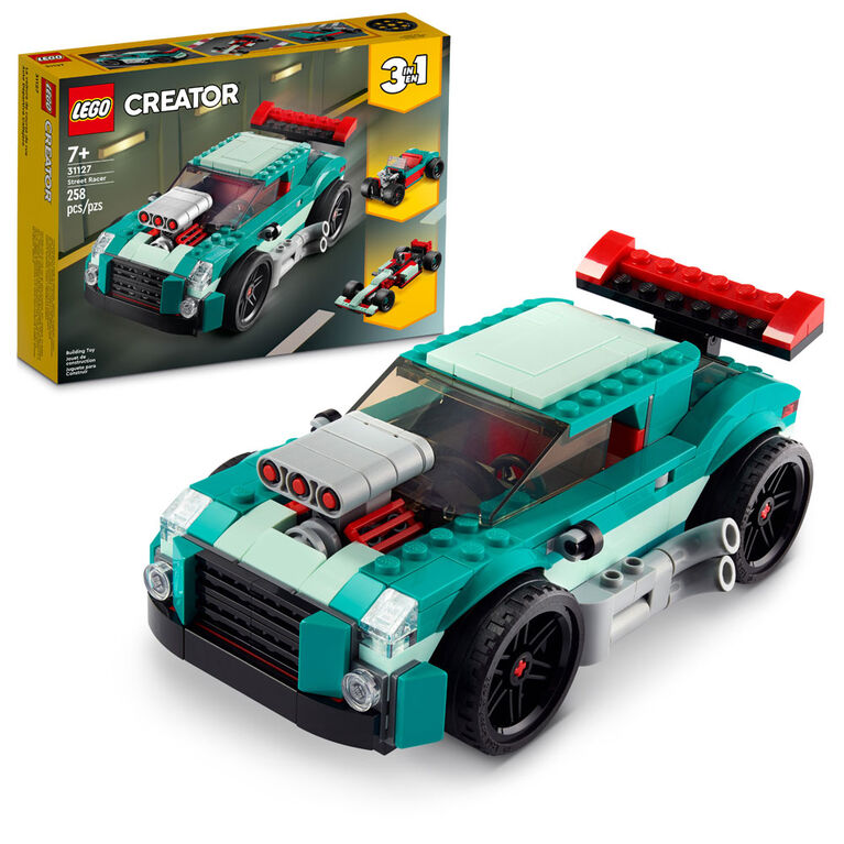 LEGO Creator 3in1 Street Racer 31127 Building Kit (258 Pieces)