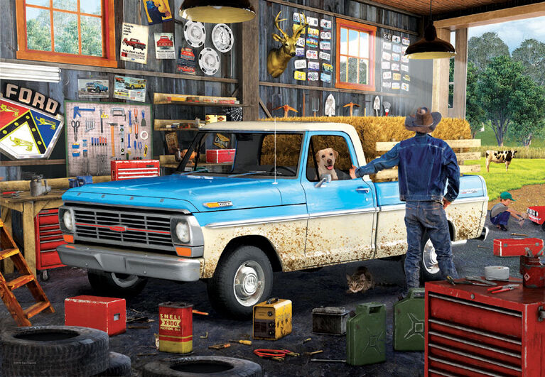 Eurographics Ford Truck Shaped Tin 550 Pc Puzzle