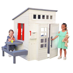 KidKraft Modern Outdoor Playhouse-White