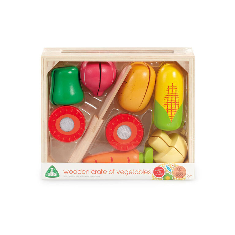 Early Learning Centre Wooden Crate Of Vegetables - Édition anglaise - Notre exclusivité