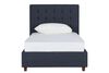 DHP Emily Upholstered Twin Bed - Navy