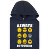 Lego Faces Fleece Hoody Navy - 4T