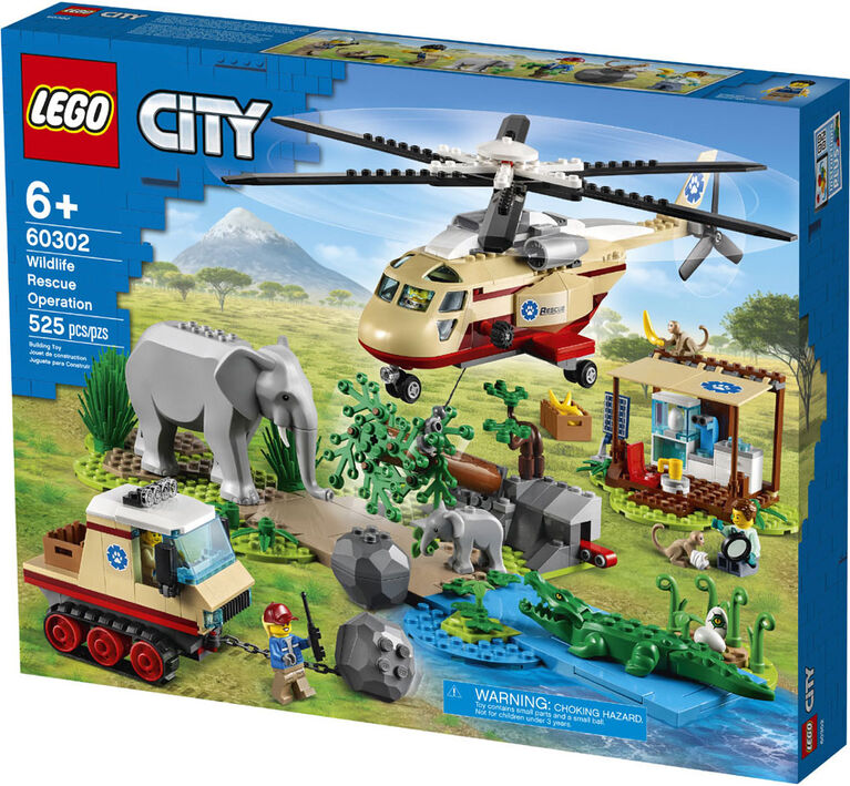 LEGO City Wildlife L'opération de sauvetage d'animaux 60302 (525 pièces)