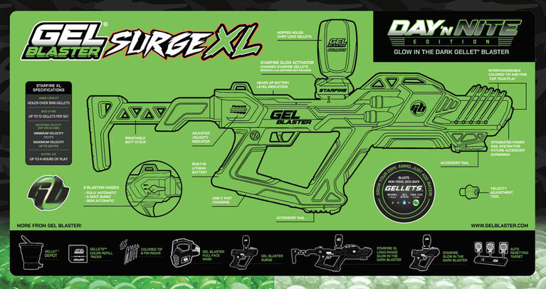 Gel Blaster Surge XL Day N Nite Blaster