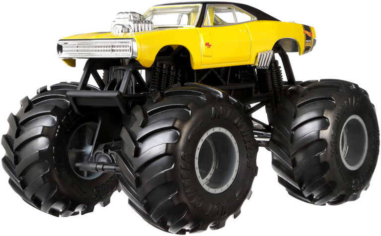 Hot Wheels Monster Trucks 1:24 Dodge Charger R/T Vehicle - English Edition