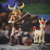 Dungeons & Dragons Cartoon Classics 6-Inch-Scale Bobby and Uni 2-Pack Action Figures, DandD 80s Cartoon, Includes d12 from Exclusive DandD Dice Set