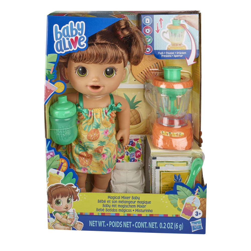 baby alive doll brown hair