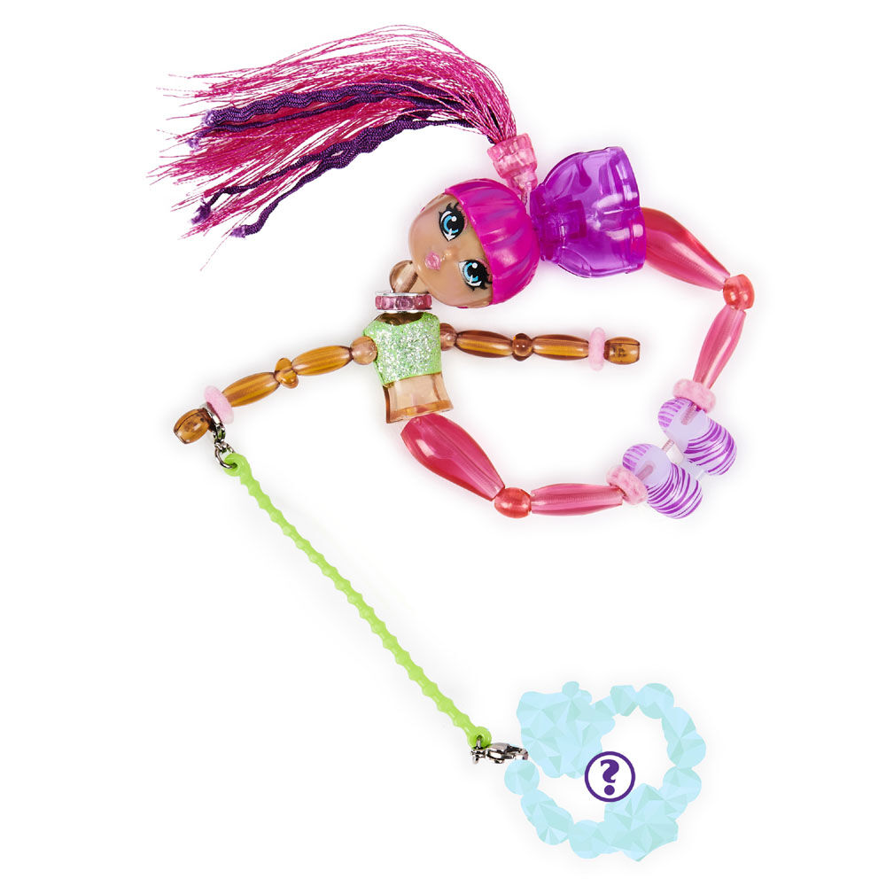 Twisty Girlz, Calli Coco Transforming Doll to Collectible Bracelet with Mystery Twisty Petz