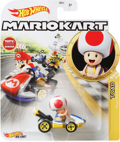Hot Wheels - Mario Kart - Véhicule Toad Standard Kart
