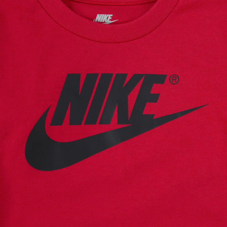 Nike French Terry Short Set - Black and Red Heather