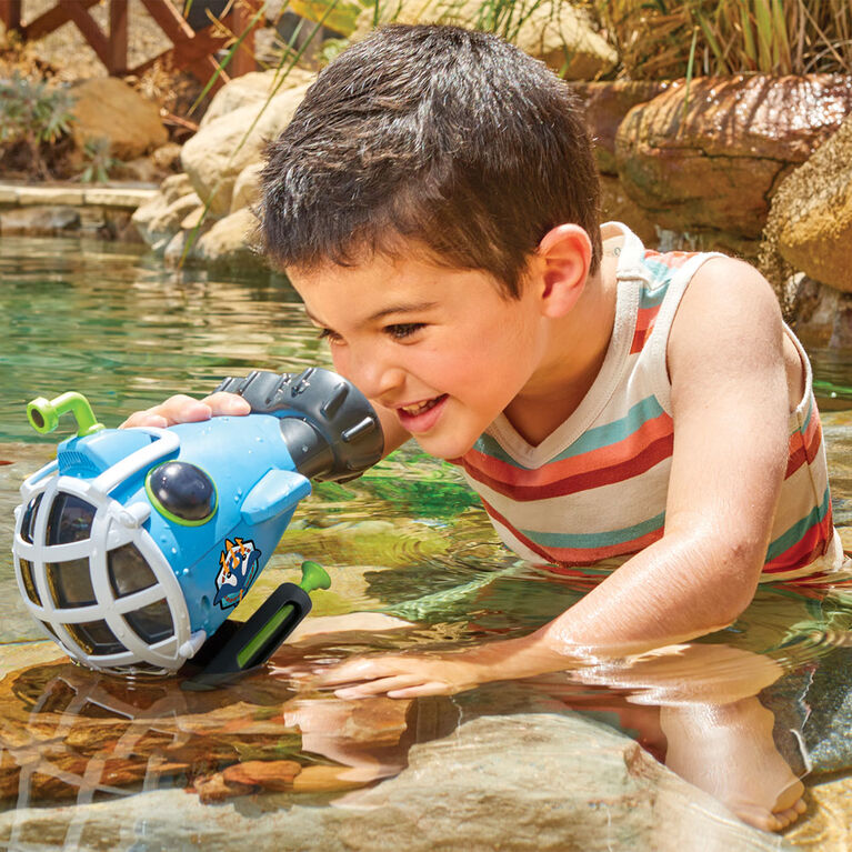 Véhicule-jouet aquatique STIM Big Adventures Sous-marin avec visionneuse  sous-marine, pulvérisateur d'eau et filet de criblag