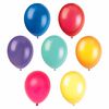 12" Latex Balloons, 10 pieces - Assorted Colours