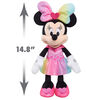 Disney Junior Minnie Mouse Sparkle and Sing Minnie Mouse, 13 Inch Feature Plush with Lights and Sounds