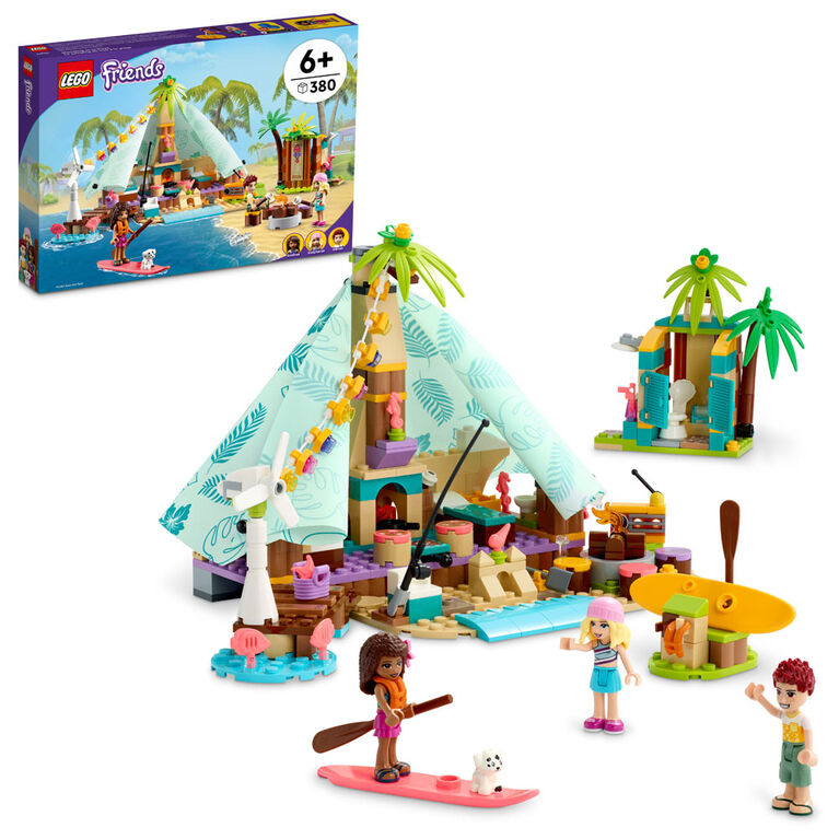 LEGO Friends Beach Glamping 41700 Building Kit (380 Pieces)