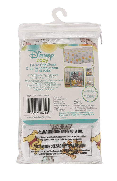 Disney Baby Fitted Crib Sheet- Winnie The Pooh