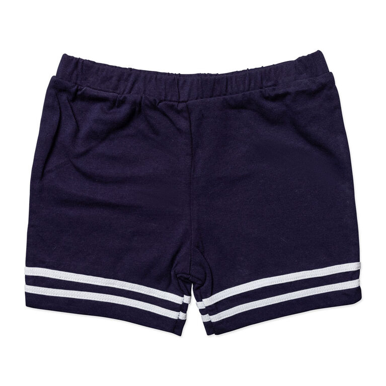 Rock a Bye Baby 2 Piece Short Set: Navy Nautical 0-3M Rock a Bye Baby 2 Piece Short Set: Navy Nautical 0-3M