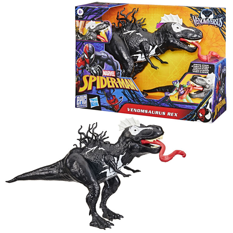 Marvel Spider-Man Epic World of Action VenomVersus Venomsaurus Rex 16-Inch (40cm) Action Figure