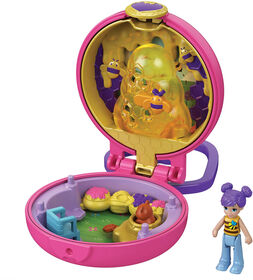 ​Polly Pocket Beekeeper Compact with Removable Beehive Surprise Reveals Photo Customization Micro Doll with 5 Movable Joints