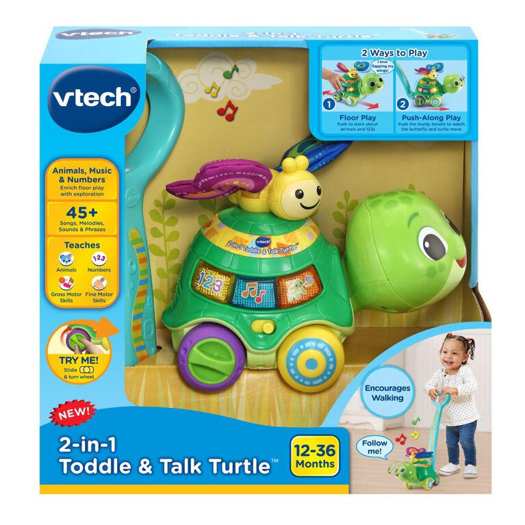 VTech 2-in-1 Toddle & Talk Turtle - English Edition