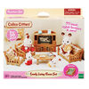 Calico Critters Ensemble de salon confortable, meubles et accessoires de maison de poupée