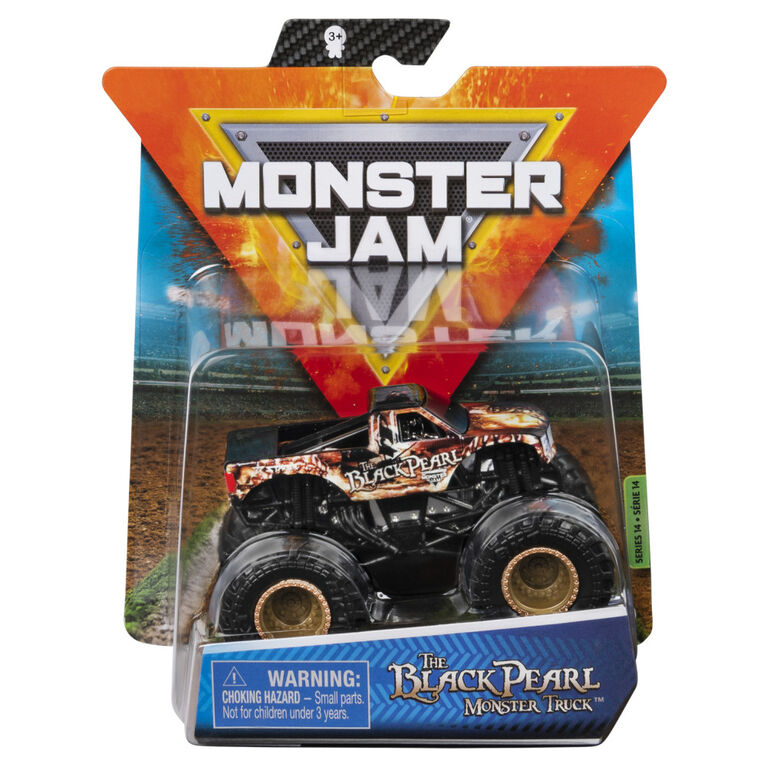 Monster Jam, Official Black Pearl Monster Truck, Die-Cast Vehicle, Arena Favorites Series, 1:64 Scale
