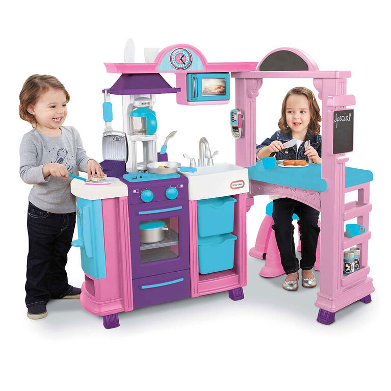 Little Tikes - cuisinette & restaurant - rose. - Notre Exclusivité