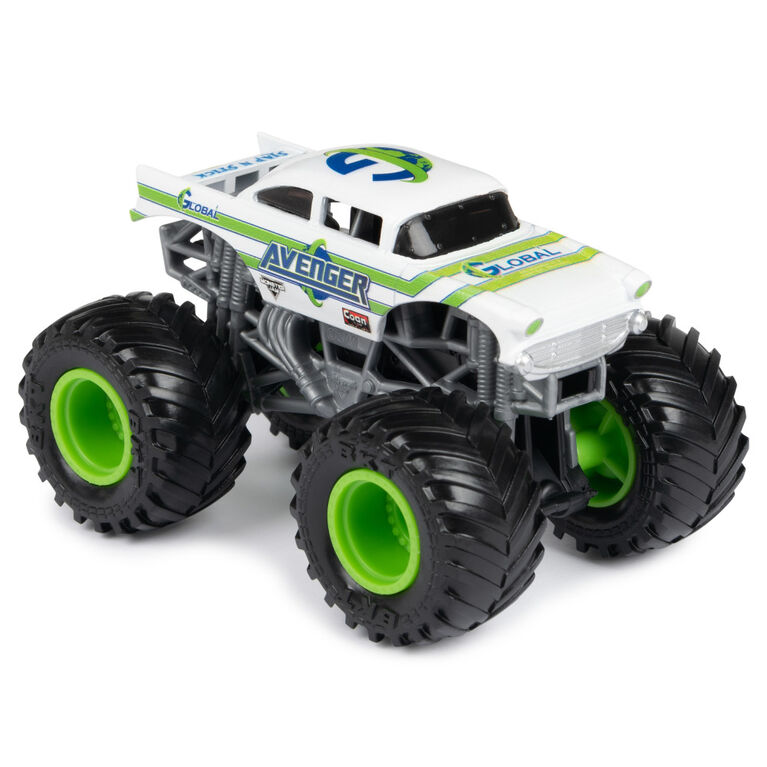 Monster Jam, Official Grave Digger Vs. Avenger Die-Cast Monster Trucks, 1:64 Scale