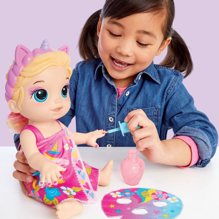 Baby Alive Glam Spa Baby Doll, Unicorn