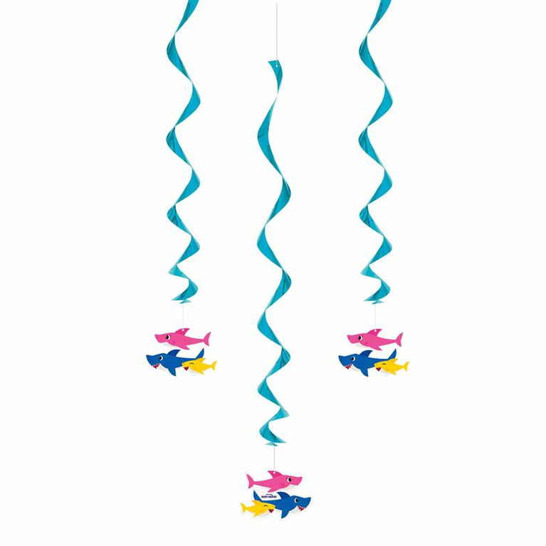 Baby Shark Hanging Decor 26" 3 pieces