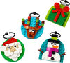 LEGO Sélection d'ornements de Noël Décorations suspendues avec cadeau, bonhomme de neige, renne et père Noël 40744