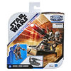 Star Wars Mission Fleet, Hover E-Web Cannon, The Mandalorian, figurine de 6 cm avec véhicule