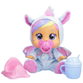 Poupée Jenna Cry Babies Loving Care de 25 cm avec tenue de Pégase, pour enfants de 18 mois et plus