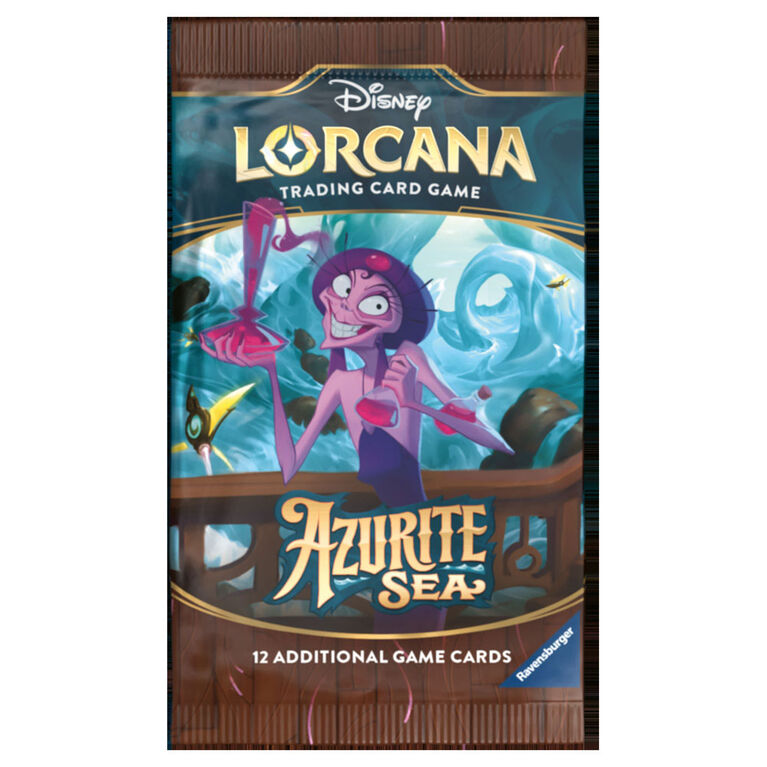 Disney Lorcana TCG: Azurite Sea Assorted Single Booster Pack (12 Cards)
