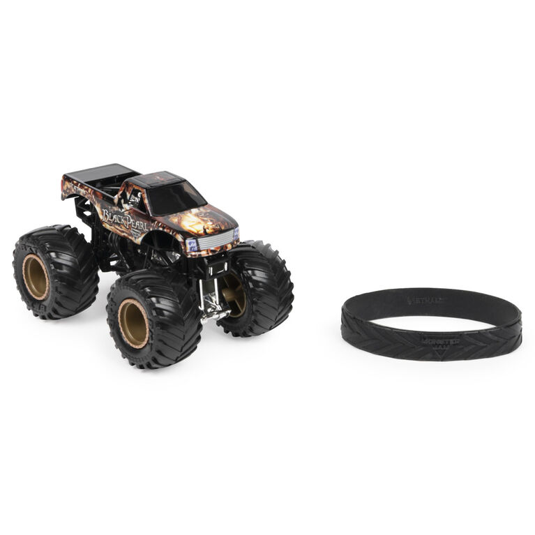 Monster Jam, Official Black Pearl Monster Truck, Die-Cast Vehicle, Arena Favorites Series, 1:64 Scale
