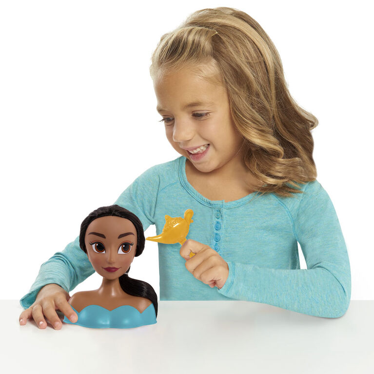 Mini Tête de Coiffure de Princesse de Disney - Jasmine - Notre exclusivité