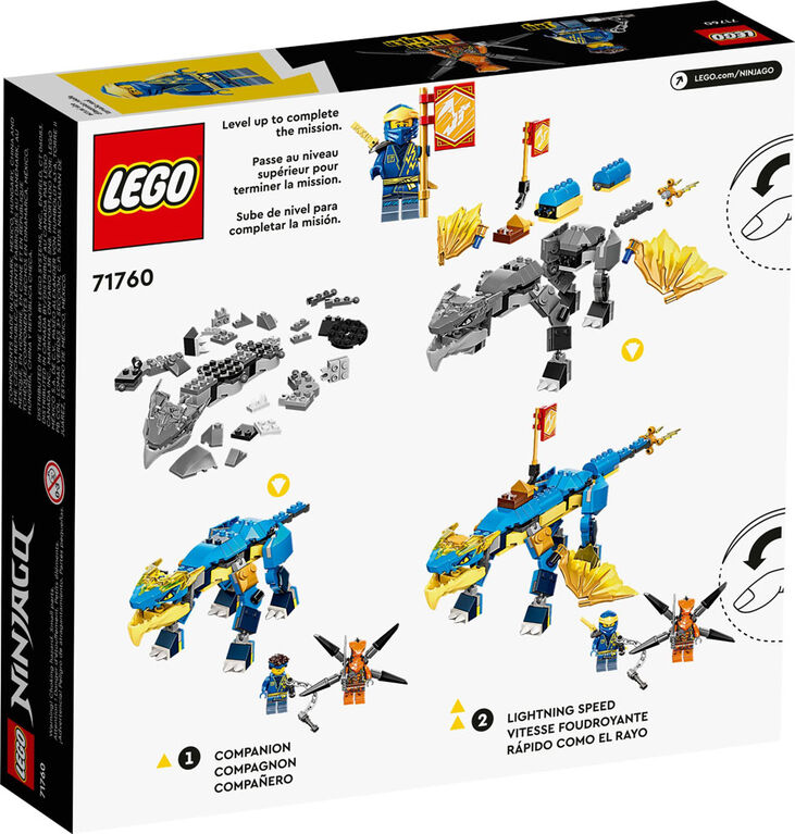 LEGO NINJAGO Jay's Thunder Dragon EVO 71760 Building Kit (140 Pieces)