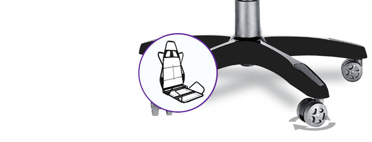 Primus Gaming Chair - 200S Black and Purple - English Edition