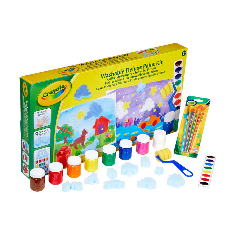 Boîte 6 Bouteilles de peinture lavable CRAYOLA Crayola - Peinture enfant -  Achat & prix