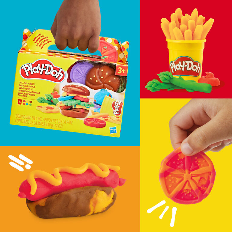 Play-Doh Barbecue rigolo, coffret de pâte à modeler