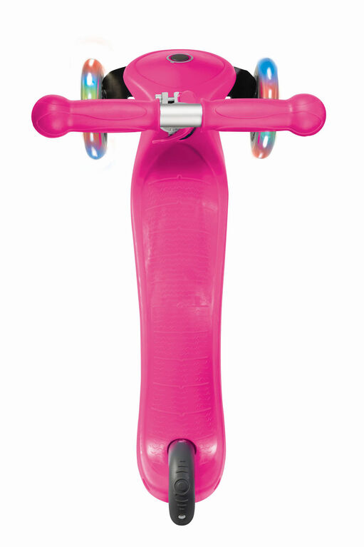 Globber Primo Lights Scooter - Neon Pink