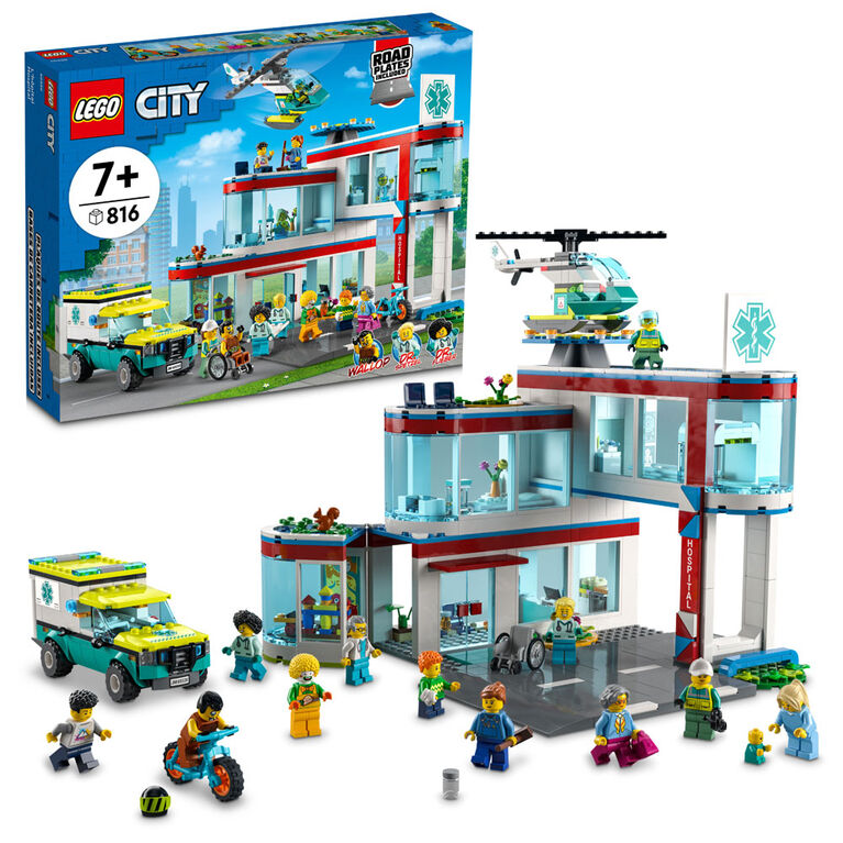 LEGO City Hospital 60330 Building Kit (816 Pieces)