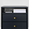 Dylane 2-Drawer Nightstand Navy Blue