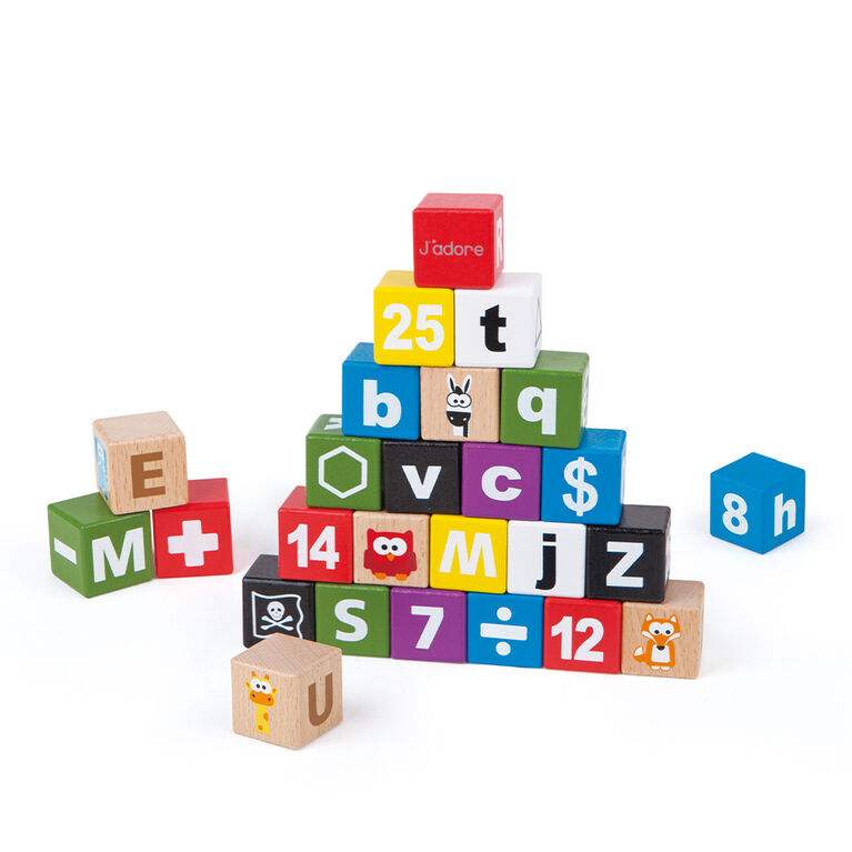 J'Adore Blocs Éducatif Set Grand Tube