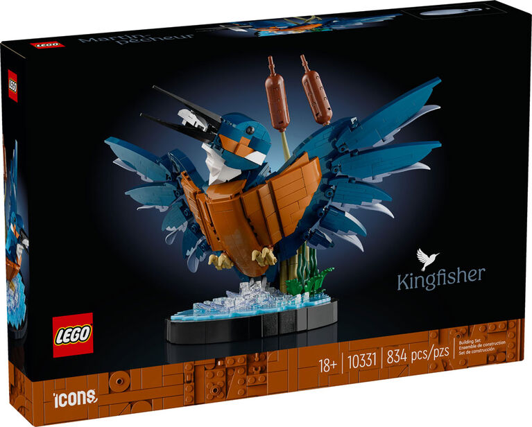 Ensemble de construction LEGO Icons L'oiseau martin-pêcheur 10331