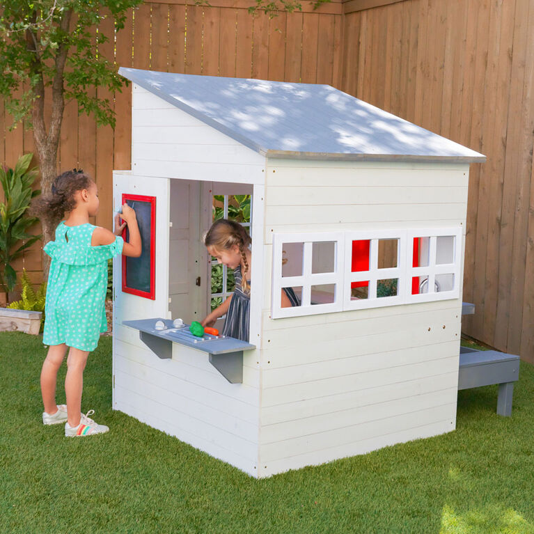 KidKraft Modern Outdoor Playhouse-White