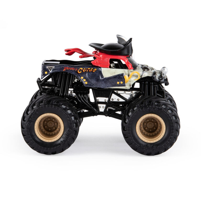 Monster Jam, Official Pirate's Curse Monster Truck, Die-Cast Vehicle, Crazy Creatures Series, 1:64 Scale